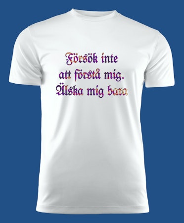 3038 T-shirt med färdiga budskap