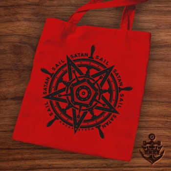 Sail Satan Red Tote Bag