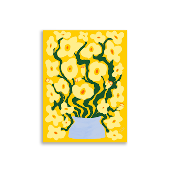Yellow Yellow Poppies Poster 30x40cm - 30×40 cm