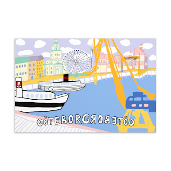 Göteborg Summerday Standard Postcard - 4″×6″