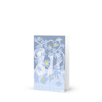 Greeting card, Blue Anemone 10,1 x 15,2 cm - 4″×6″