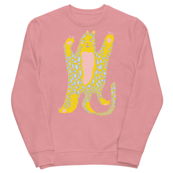 Happy Cheetah Sweatshirt Unisex Eco Sweatshirt