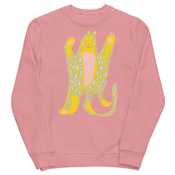 Happy Cheetah Sweatshirt Unisex Eco Sweatshirt