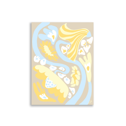 Beige Swirl Poster - 30×40 cm