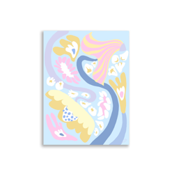 Blue Swirl Poster - 30×40 cm