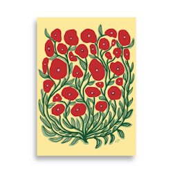 Wild Poppies Poster