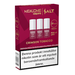 Salt Nexi Crimson Tobacco 20mg/ml - 3 Pods