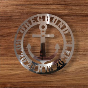 Emblem Öregrund rostfritt