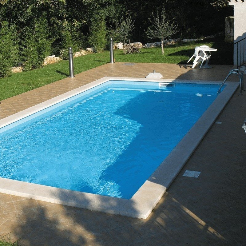 Ljusblå poolfärg | Betongpool