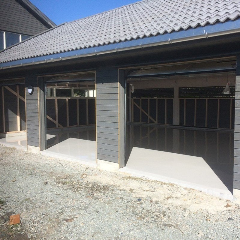Ljusgrått epoxigolv | Garage