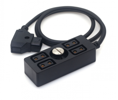 60cm Straight D-TAP Splitter to 4*B Mount with 1/4"-20 Screw