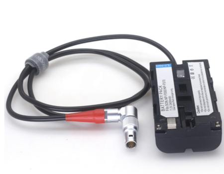 0.5m Trinity 2 LBUS 4 Pin to F970 Dummy Battery Cable for SmallHD Monitor
