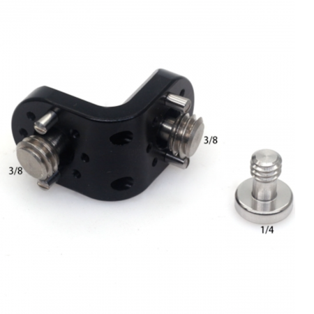 90° Support Bracket with Thread Hole& Locating Hole*8 with Screws for Mounting Wireless Transmitter/Monitor