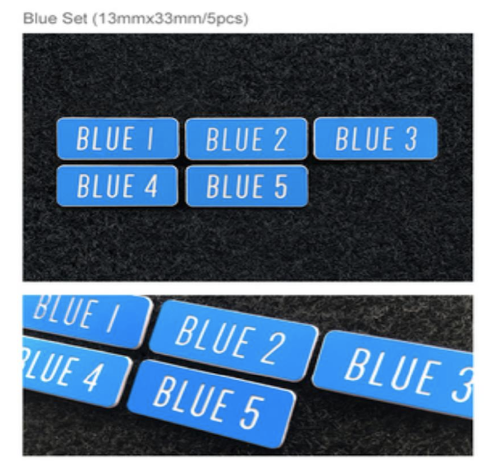 Filter Tag Blue Set