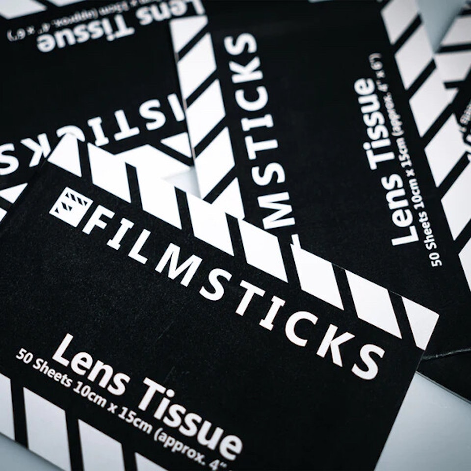 FILMSTICKS Lens Cleaning Tissue Booklet för linstvätt och rengöring