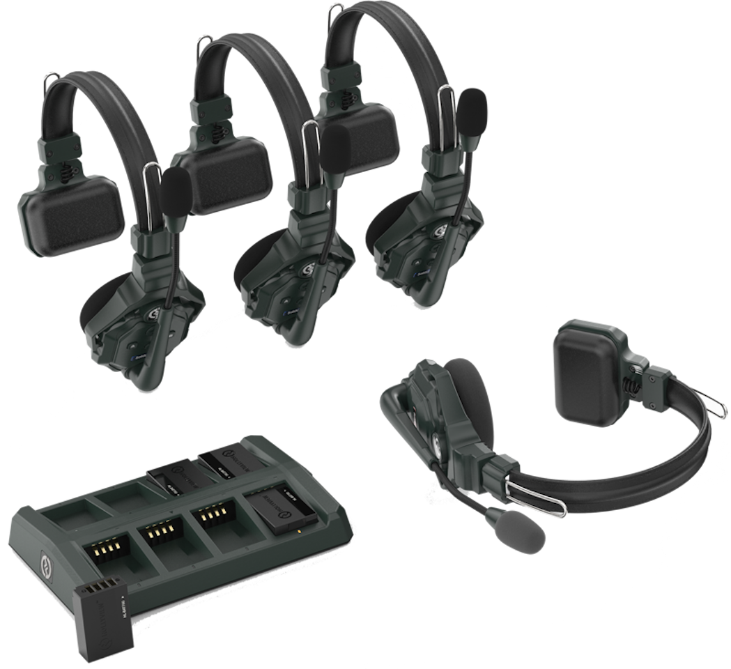 Hollyland Solidcom C1 Full Duplex Wireless Intercom System with 4 headsets