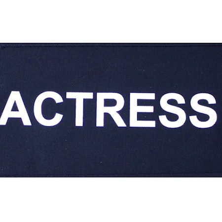 FILMCRAFT PREPRINTED CANVAS "ACTRESS" Black