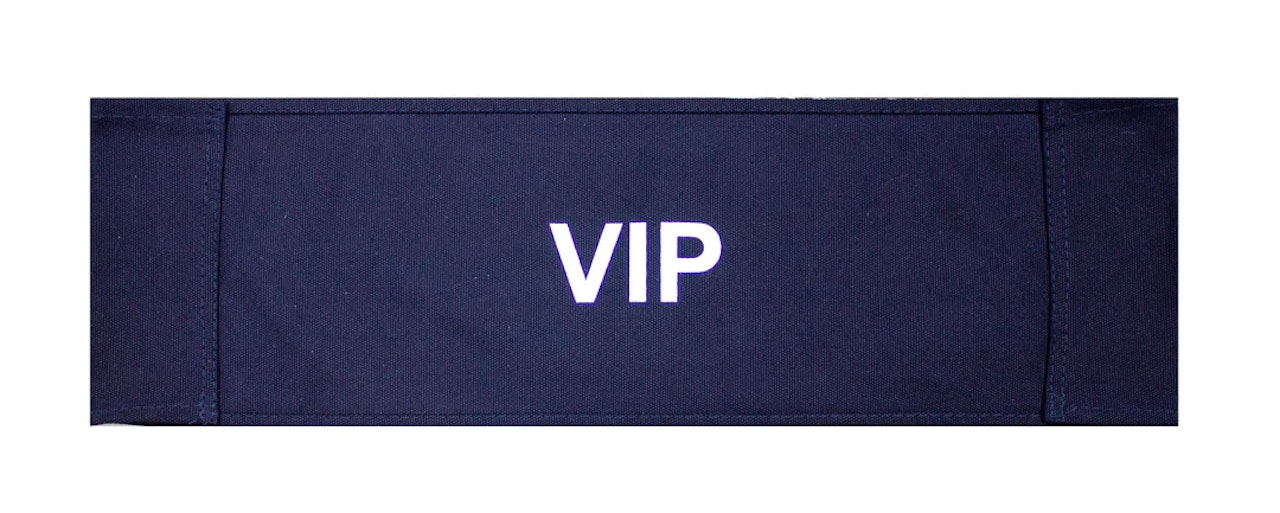 FILMCRAFT PREPRINTED CANVAS "VIP" Black