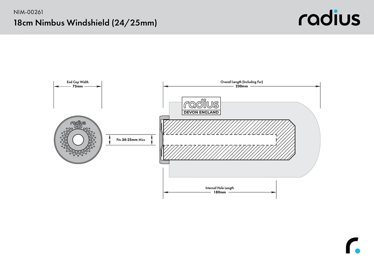 Radius 18cm Nimbus Windshield (24/25)