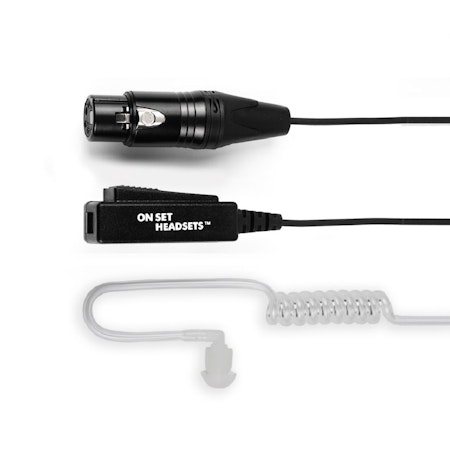On Set Headsets Live Comms Pro, For 4-Pin XLR, Designed for professionals in live production, the Live Comms Pro features a surveillance earpiece and 4-Pin XLR connector for seamless integration with