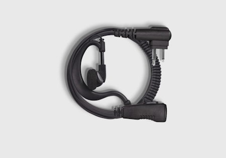 On Set Headsets G-Hook, Black for Kenwood, G-shaped ear hook with double line PTT, Professional, discrete and comfortable, Flexible ear hanger, Clear sound with minimized external chatter.Introducing 