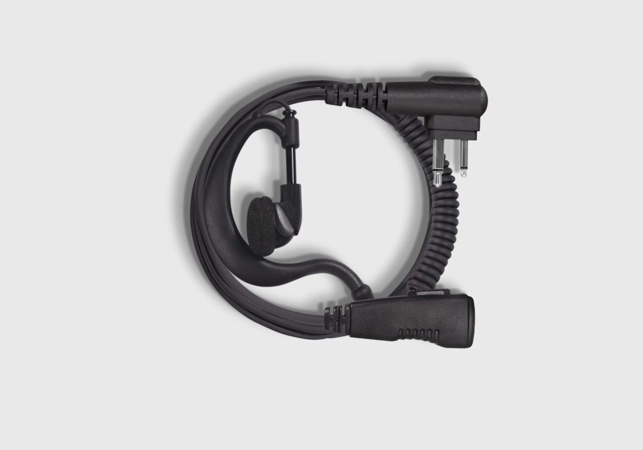 On Set Headsets G-Hook, Black for Motorola, G-shaped ear hook with double line PTT, Professional, discrete and comfortable, Flexible ear hanger, Clear sound with minimized external chatter.Introducing