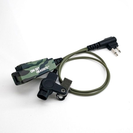 On Set Headsets Camo for Motorola, Basic model, The Shorty is perfect for those who are always on the move, and need a more compact option for their walkie-talkie communication. It’s lightweight, easy