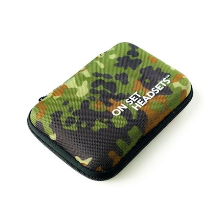 On Set Headsets TRAVEL CASE - GREEN CAMO, The On Set Headsets Travel Case is the perfect solution for protecting your investment while on the move. This high-quality case is specifically designed to f