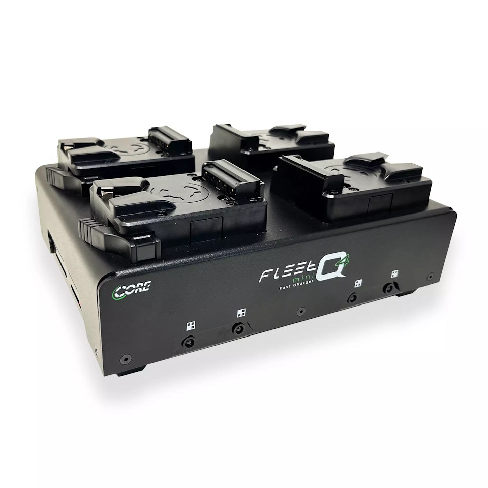 CORE FLEET Quad Mini Charger, 3A charge output per channel, V-mt Includes AC power cord
