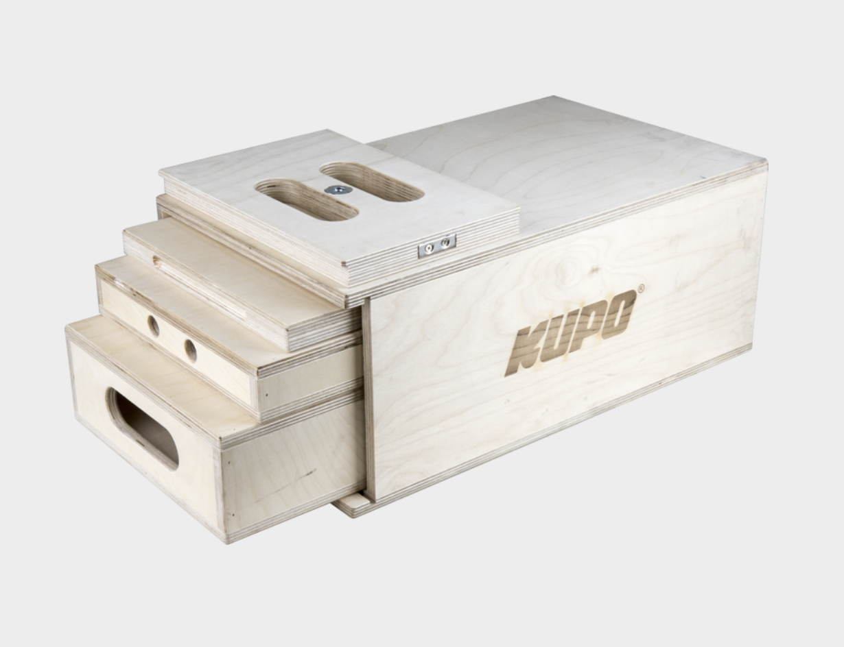 Kupo KAB-41K 4-1 Nesting Apple Box Set Pancake, Quarter, Half&Full Apple Box