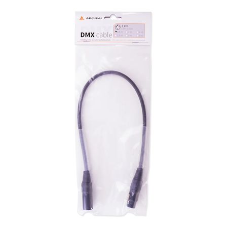 DMX-kabel Admiral, 5-pol 0,5m