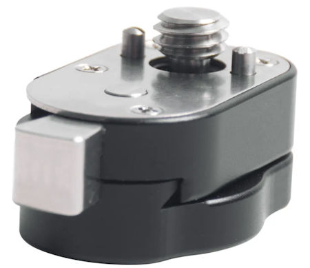 Quick Release Plate in Black with ARRI-style Locating Pins(removable)