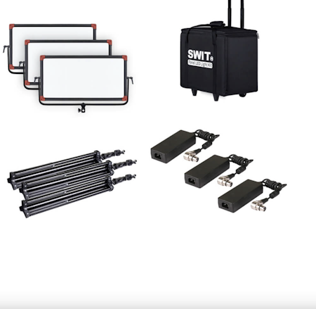 SWIT PL-E90D 3KIT 3xPL-E90D + Case and stands