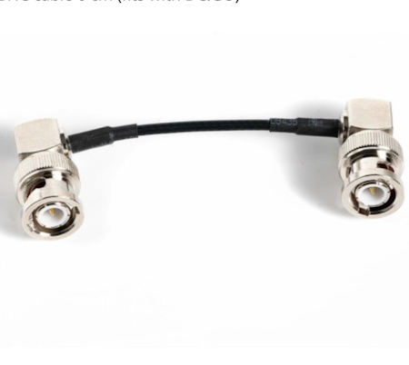 BNC cable 6 cm, 90° SDI, 3G