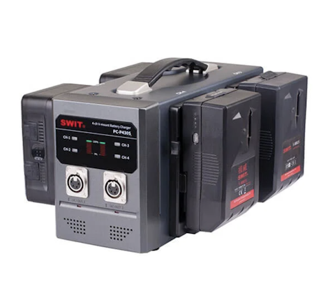 SWIT PC-P430S 4ch Fast Charger V-lock, V-mount