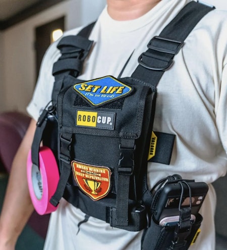 RoboCup Chest Harness Vest Organizer with Silent Storage Pocket