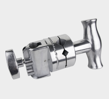Kupo KCP-200 2-1/2" Grip Head with Big Handle - Silver, Gobo knut