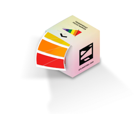 Transparent Rainbow Focus Markers 100pcs