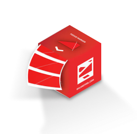 Red Focus Markers 100pcs
