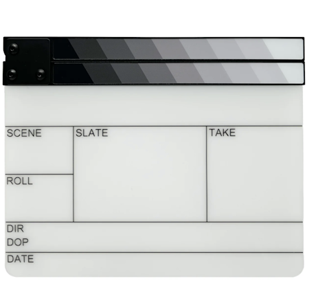 Filmsticks Gripsticks Grey Scale Sticks Clapperboard Kit (UK/EU) - Medium