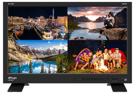 TVLOGIC LXM-320P (NEW) 32" 4K/UHD 12G-QUAD MULTI VIEW MONITOR WITH 3840X2160 LCD PANEL