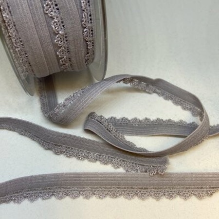 Spetsband resår Silver