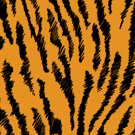 FÖRHANDSBOKNING- Tigerränder Bomullsjersey