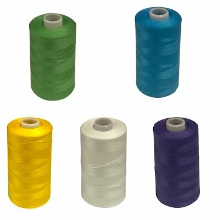 Overlocktråd, blandade färger, 5000m 4-pack