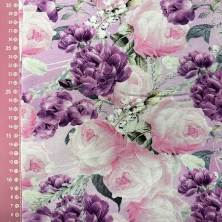Pioner rosa/lila Bomullsjersey
