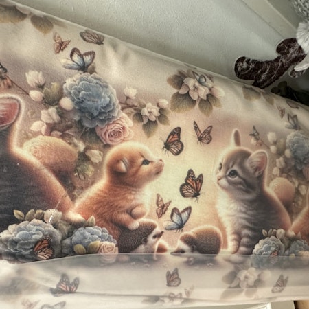Kitten and butterflies, Bomullsjersey