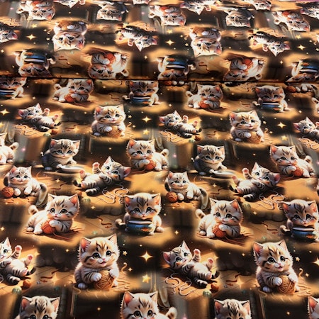 Lekande katter, bomullsjersey
