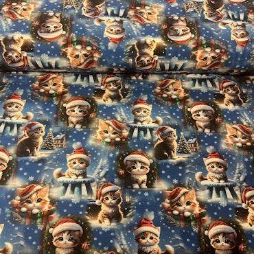 Söta julkatter, bomullsjersey
