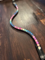 Masego Horsewear Pannband Rainbow SVART FULL