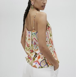Silky print top